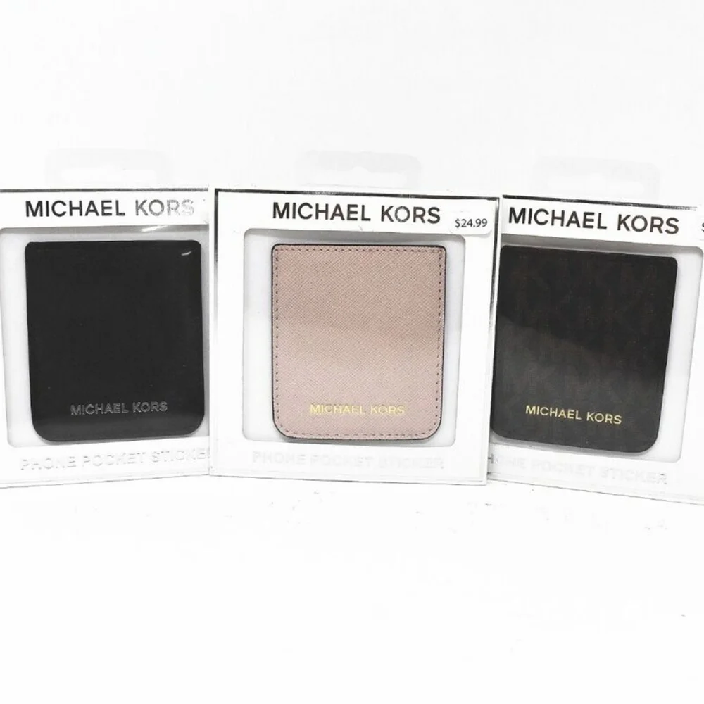 Michael Kors Black Phone Pocket Sticker